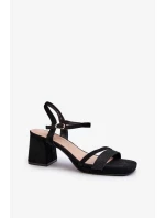 Sandály na podpatku model 197897 Step in style Sandály na podpatku model 197897 Step in style