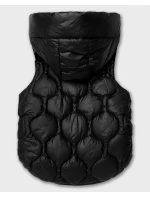 Černá prošívaná dámská vesta se stahovacími boky J style (5M3235-392B)