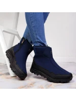Zimní sněhové boty nepromokavé tmavě modré DK