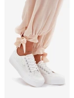 Dámské Krajkové Tenisky Big Star RR274747 Bílé Dámské Krajkové Tenisky Big Star RR274747 Bílé