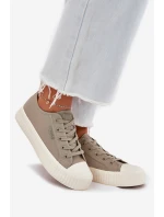 Dámské Textilní Tenisky Na Platformě Big Star RR274779 Šedé