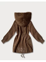 Vlněná bunda z alpaky hnědá (W017#)