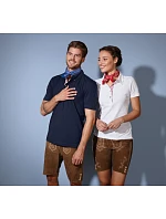 Daiber JN 715 Dámské piqué polo v tradičním krojovém stylu 02.0715 white/red white