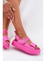 Dámské Sandály Na Platformě S Popruhy Fuchsie Nitepira