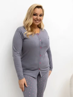 Pyžamo DU PI FP 505.05P tmavě šedé