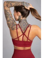 Sportovní podprsenka Seamless Bordo - Gym Glamour Sportovní podprsenka Seamless Bordo - Gym Glamour