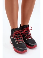 Dámské Traperky Sportovní Boty Big Star KK274217 Systém Paměťové Pěny Černé