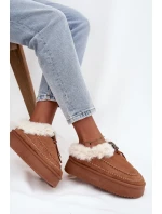 Dámské Sněhule Na Platformě S Kožešinou A Švy Camel Kellina