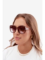 Dámské sluneční brýle typu cat-eye Růžové