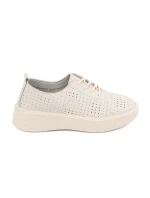 Praktické dámské Jasnobeżowy  polobotky platforma