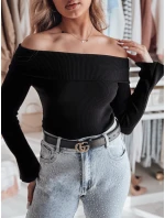 Dámská halenka s odhalenými rameny SHOWIT černá FashionStreet MY2424 Dámská halenka s odhalenými rameny SHOWIT černá FashionStreet MY2424