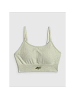 Dámská bezešvá tréninková podprsenka 4F 4FWSS26USBAF203-42A pro ženy