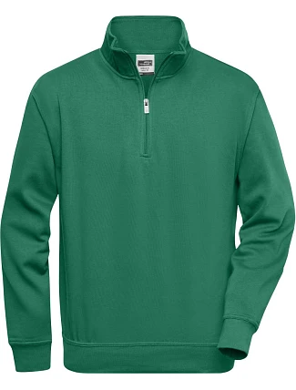 Daiber JN 831 Pracovní mikina s 1/4 zipem 02.0831 dark green Daiber JN 831 Pracovní mikina s 1/4 zipem 02.0831 dark green