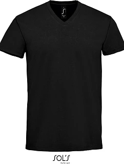 SOL'S Imperial V Men Pánské tričko do V z těžké bavlny 25.2940 deep black