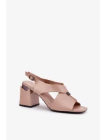 Sandály na podpatku model 212827 Step in style Sandály na podpatku model 212827 Step in style