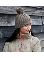 Result Headwear R 369X Pletená čepice s bambulí 28.369X fennel Result Headwear R 369X Pletená čepice s bambulí 28.369X fennel