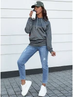 Dámská sportovní mikina GIM tmavě šedá FashionStreet BY1335 Dámská sportovní mikina GIM tmavě šedá FashionStreet BY1335