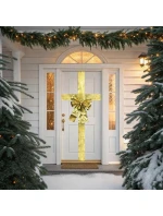 Dveřní šňůra 33x42 cm zlatá stuha