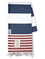 The One Towelling Hamam Marine Hamam ručník "Marine" 48.1046 navy/red The One Towelling Hamam Marine Hamam ručník "Marine" 48.1046 navy/red