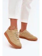 Dámské Semišové Sneakers Big Star RR274849 HI-POLY SYSTEM Béžové