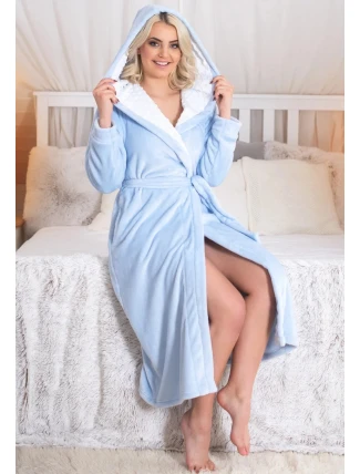 Dámský župan Minky FANZ082LM modrá - Fantasy Dámský župan Minky FANZ082LM modrá - Fantasy