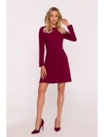 Dámské šaty S419 Bordó - Stylove Dámské šaty S419 Bordó - Stylove