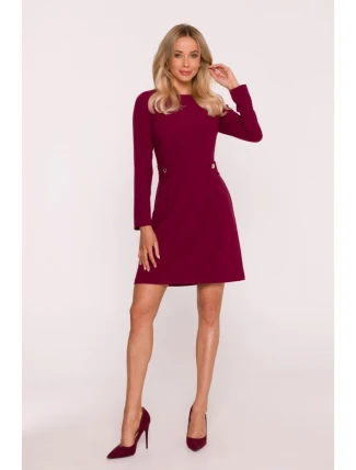 Dámské šaty S419 Bordó - Stylove Dámské šaty S419 Bordó - Stylove