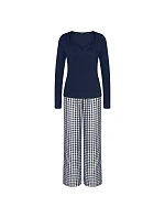 Dámské pyžamo Elevated Sets PK LSL 01 Blue modré - TRIUMPH Dámské pyžamo Elevated Sets PK LSL 01 Blue modré - TRIUMPH