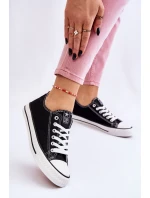 Dámské klasické tenisky černé a bílé Ecoma Dámské klasické tenisky černé a bílé Ecoma