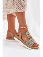 Dámské Sandály S Pletením Multikolor Jelana