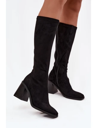 Kozačky na podpatku  model 220222 Step in style