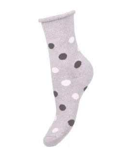 Ponožky Milena 0118 Grochy Frota Zimní dámské ponožky bez tlaku 37-41