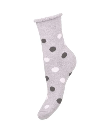 Ponožky Milena 0118 Grochy Frota Zimní dámské ponožky bez tlaku 37-41