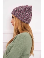 Dámská čepice Eliza K205 dark pink+graphite Dámská čepice Eliza K205 dark pink+graphite