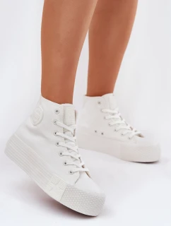 Dámské Tenisky Na Platformě Big Star RR274743 Bílé