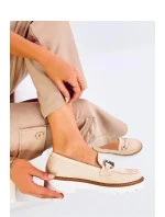 Dámské polobotky / mokasíny model MM848 Světle béžová - Seastar Dámské polobotky / mokasíny model MM848 Světle béžová - Seastar