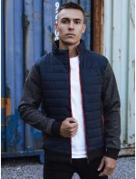 Pánská přechodná bunda prošívaná tmavě modrá FashionStreet TX4857