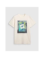 Pánské tričko s potiskem 4F 4FRSS25TTSHM2846-12S