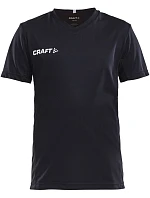 Craft Teamwear Squad Go Jersey Solid Jr Dětské sportovní tričko s výstřihem do V 82.5582 black Craft Teamwear Squad Go Jersey Solid Jr Dětské sportovní tričko s výstřihem do V 82.5582 black