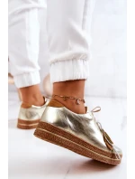 Kožená obuv Maciejka 04550-25 Zlatá