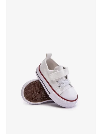 Dětské Plátěné Tenisky Na Suchý Zip Bílé Daloma Dětské Plátěné Tenisky Na Suchý Zip Bílé Daloma
