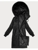 Jednoduchá černá bunda s ozdobným prošíváním S'West (B8393-1)