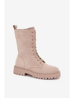 Dámské workery zateplené béžové Marvielle