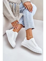 Zateplené Dámské Tenisky Big Star Bílé Zateplené Dámské Tenisky Big Star Bílé