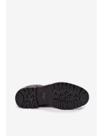 Pánské kožené kotníkové boty Lee Cooper – černé