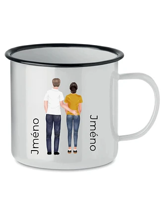Personalizovaný retro plecháček s párem Personalizovaný retro plecháček s párem