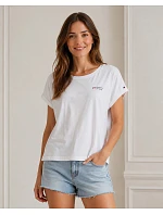 Dámské tričko UW0UW03632 YBR bílé - Tommy Hilfiger Dámské tričko UW0UW03632 YBR bílé - Tommy Hilfiger