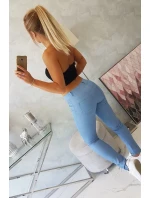 Barevné kalhoty z lehkého denimu Barevné kalhoty z lehkého denimu