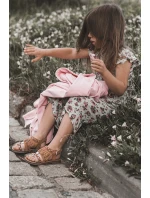 Dětské sandály na suchý zip se střapci Hněde Missy