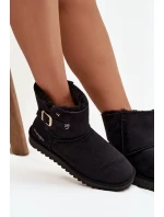 Dámské sněhule Wrangler s přezkou – černé